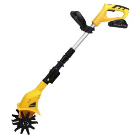 1 Set Cordless Electric Garden Tiller Cultivator With 20V Rechargeable Battery 3.93In Width 6.69In Depth 250RPM Max For Garden Yard Farm Lawn