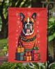 Fawn Boxer Cropped Ears Holiday Christmas Garden Flag Mailbox Flag Decorative Yard Flag Banner Outside Patio Artwork Yard Flower Beds, Garden Size