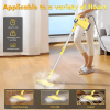 PSQJ310 Steam Mop (Removable Brush Head) Washing and Vacuum Cleaner Pollutant Interception Rate 99.92% 1500W/16000pa 2in1 Handheld Vacuum Cleaner Last
