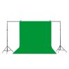 2x3M Photography Backdrop Stand Kit Adjustable Background Support System with Crossbar Carry Bag for Studio Photo Video Shooting Green Screen Muslin C