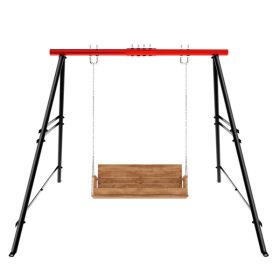 Swing Sets for Backyard, Outdoor Porch Swing Frame, Hammock Chair Stand Only, Max Load 550Lbs A-Frame Swing Stand, Swing Set for Patio, Playground