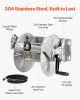 Wall Mounted Garden Hose Reel 150ft 5/8 in Hose Winder Brass Fitting Hose Guide