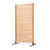 Wooden Privacy Screen 36" x 76" Freestanding Outdoor Privacy Screen for Patio