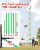 VEVOR Manual Pole Saw Extendable Pole Tree Pruner 3.87 - 27 ft with Scissors