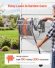 Wall Mounted Garden Hose Reel 150ft 5/8 in Hose Winder Brass Fitting Hose Guide