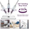 Spray Mop for Floor Cleaning, 49.21" Extended Handle with 360Â° Rotating Mop Head