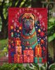 Dogue de Bordeaux Holiday Christmas Garden Flag Mailbox Flag Decorative Yard Flag Banner Outside Patio Artwork Yard Flower Beds, Garden Size