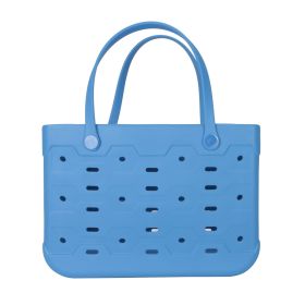 Large EVA Flex Tote â€“ 18in W x 8.75in D x 13in H â€“ Waterproof, Washable (Color: Blue Isle)