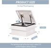RV Roof Vent Fan 14" with LED Light,4 Speed Reversible 12V RV Exhaust Fan Low Noise,UV Protection,Manual Open for Camper,Travel,Cargo Trailer