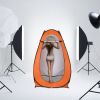 Pop Up Privacy Shower Tent Quick Setup Waterproof Zipper Closure Portable Outdoor Changing Room for Camping Beach RV Travel Compact Bath Tent with Com